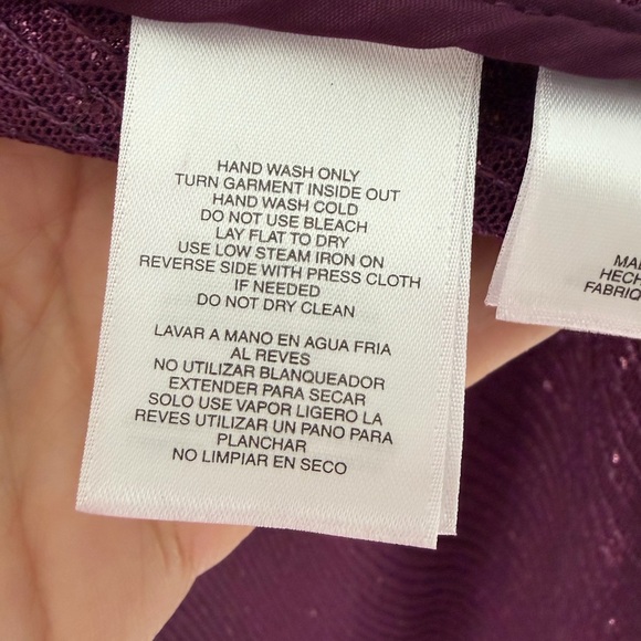 Anne Klein Sequin Open-Front Cardigan Plum size XL New - Picture 7 of 8